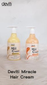 Deviti Miracle Daily Hair Cream Argan Oil 300 ML Perawatan Rambut Normal-Oily Hair Vol 1 Dan Vol 2