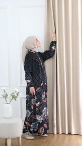 Gamis Abaya Hitam Turkey Jetblack Viscose