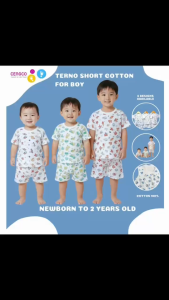 6 Pairs T-Shirt Terno for Baby Boys Kids Newborn to Toddler Pure Cotton Non Faded Print 0 to 18 Months
