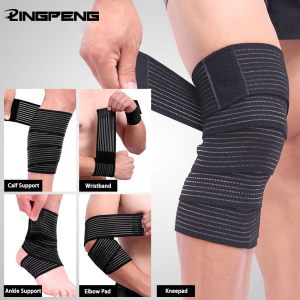 1Pc High Elasticity Knee Brace Support Wrap Portable Sport Elastic Bandage Adjustable Nylon Bracer Wristband