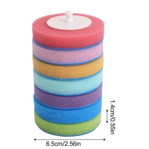 Disposable Toilet Brush Replacement Head Dissolve Sponges Cleaning Brush Heads Home Bathroom Toilet No Dead Angle Brush Heads