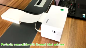 MFLABEL 100x150mm 500pcs Blue background A6 4X6" WATER PROOF THERMAL LABEL STICKER FOLDED WAYBILL STICKER Maker A6 Waybill Sticker/Thermal
