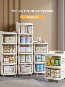 Living Room Multi-layer Drawer Type Snack Storage Rack Toy Shelf Mobile Cart Infant Supplies Storage Cabinet Organization Tool