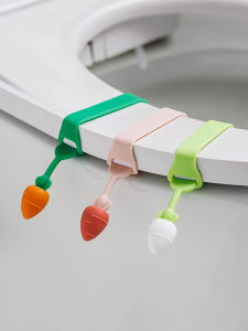 Carrot Toilet Lid Handle Lifter Toilet Seat Lid Cover Lifter Lifting Handle Toilet Satchel Puller Creative Versatile
