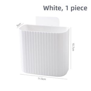 Wall-Mounted Toothpaste Comb Storage Tube Toothbrush Holder Bathroom Washstand Drainage Milk Foam Placement Shelf Nordic Style
