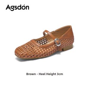 Agsdon | French Mary Jane Flat Shoes for Versatile Styling