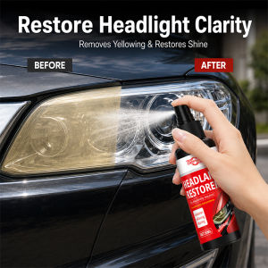 Car Headlight Repair Spray Fast Clarity Restorer for Oxidized Yellowed and Blurry Headlight Lenses