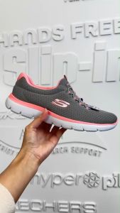 [Lazada Exclusive] Skechers Online Exclusive Women Summits Shoes - 12980-GYPK Memory Foam Kasut Sneaker Perempuan SALE