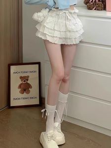 Ballet Ribbon Bows Cut Out Socks Japanese Cute Spring and Summer Thin Breathable JK Calf Bunching Socks Tide