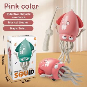 Dancing Octopus Toys Cartoon Electronic Crawling Pets Automatic Sensing To Avoid Obstacles Musical and Creative Childrens Gifts