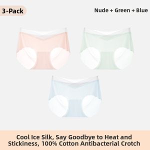 Yuzhaolin | Seamless Icy Thin All Day Maternity Cotton Crotch Underwear