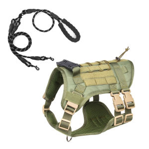 Dog Tactical Vest Chest Strap Hand Holding Rope Border Collie Dubin German Shepherd Large Dog Anti-off Vest out Dog Leash