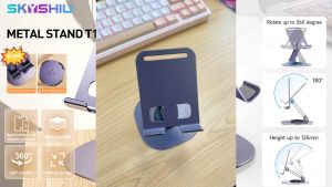 SKYSHIU Metal Stand T1 Phone stand Tablet stand Foldable rotatable stand