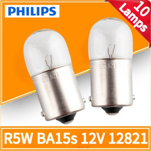 Philips | 10PCS Philips R5W 12V 5W BA15s Standard Original Car Turn Signal Light Position Light Parking Lamp Fog Light 12821CP
