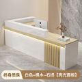 Modern Minimalist Chinese Style Reception Counter for Beauty Salon Shop Small Size Company Front Desk Barista Station. 