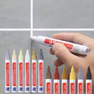 ปากกากันน้ำซ่อมช่องกระเบื้อง12สี ไม่มีกลิ่นสีขาว กระเบื้องเติมยาแนวกำแพงปากกา บรรจุสายกระเบื้องห้องน้ำกันลื่น ปริมาณ 240 ลิตร