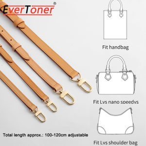 EverToner Bag Strap Accessories for Bag Beeswax Shoulder Crossbody Strap Modification Replacement Chain Color Changing Leather Strap