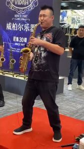 Panjang kabel 6m Durable Saxophone Clip On Holder Clip Wired Mic