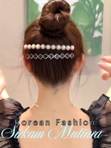 Yoibeauty - Sirkam Rambut Mutiara Diamond Korean Fashion Jepit Sisir Rambut Wanita Elegan Aksesoris Rambut Pesta Daily Style