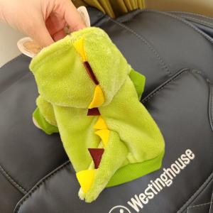 Bubble Rice Sauce Dolly Dinosaur Pet Costume Pet Clothes Dog Teddy Bichon Cat Fall and Winter Padded Fleece Jacket