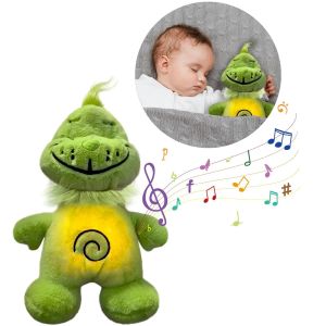 New breathing doll glowing plush toy soothing music early education doll soothing artifact baby sleeping