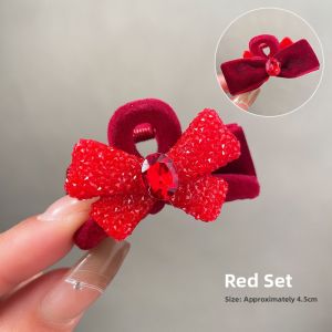 Princess Style Hair Claw Womens New 2025 High End Hair Accessories Side Bangs Clip on Hairpins Fashionable Hair Decorations