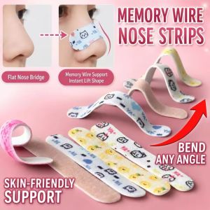 50Pcs Cartoon Bridge Lifting Up Flexible Shaping Nose Strips For Rhinoplasty Shaping Corrector Strips Stickers