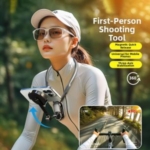 HANBANG | Hands-Free Neck Wearable Phone Mount for Sports and Live Streaming Anti-Shake