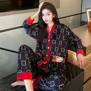 Áo Ngủ Lông Nhung Nhung Vàng Sang Trọng Cổ Chữ V Cỡ Lớn Áo Khoác Cardigan Mùa Đông Áo Ngủ Dài Tay Thoải Mái Cho Nữ