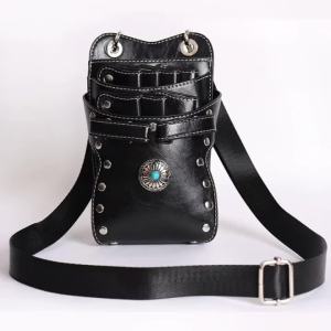 กระเป๋าคาดเอวช่างทำผมอินเทรนด์ส่วนบุคคลกระเป๋ากรรไกรตัดแต่งทรงผมกระเป๋าเก็บกรรไกรตัดผมกระเป๋าปัตตาเลี่ยนตัดผม