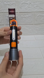 Terang Banget Senter LED Cas USB ZOOM PRO BEST 100W Baterai 4.800mAh Tahan 30 Jam PROBEST P-100ZS
