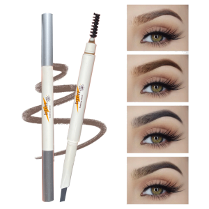 Double-ended fine-tip eyebrow pencil waterproof sweat-proof smudge-proof non-fading natural color eyebrow pencil