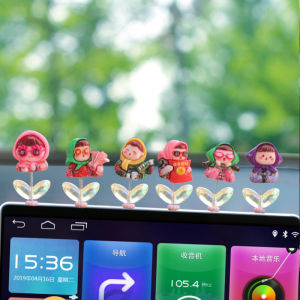 Car Decorative Items Cartoon Girl Wealthy Doll Creative Personalized Electric Vehicle Interior Accessories Cute Center Console Decor