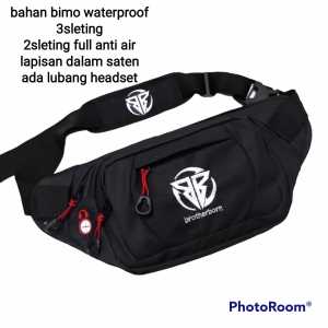 tas selempang bb pria wanita Waistbag distro anti air sleting full waterproof