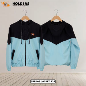 HOLDERS Jaket Parasut Pria Casual Vintage Warna Kombinasi | Tracktop Suit Windbreaker Hoodie