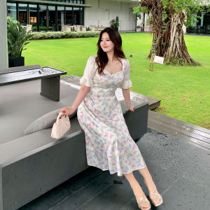 GLEC | Vintage French Style Butterfly Print Fashionable Dress