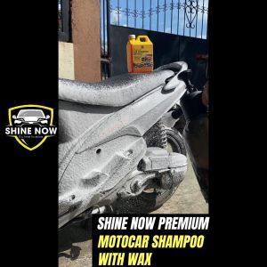 Shine now Motorcycle Shampoo with Wax 1 Liter- Expert Care Dirt Removal Superior Gloss!"