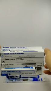 Combo hộp 12 chiếc ruột bút gel Pentel ENERGEL nét 0.5/ 0.7/ 1.0mm màu mực xanh/ đỏ/ đen