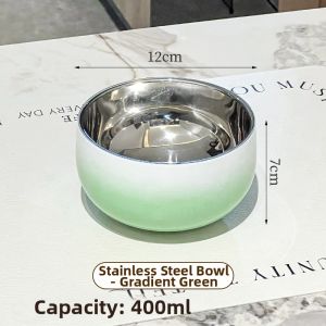 XIAOHUANGLU | Food Grade 304 Stainless Steel Insulated Anti-scald Childrens Personal Bowl