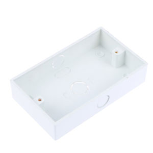 146x86x32mm All White Wall Switch Plastic Wall Socket Cassette Outer Wall Junction Box