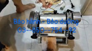 Máy Cán Mực Khô INOX Chạy Điện - Máy Cán Khô BòCán Nấm