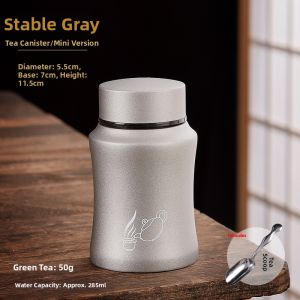 MIANXIAOCHENG | Portable Stainless Steel Tea Caddy
