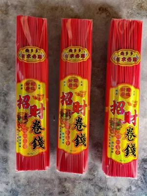 Nhang cuộn tàn Thần Tài nhũ vàng bó 500gram tàn cuộn đồng xu