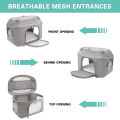 Dog Backpack Breathable Pet Portable Foldable Carrier Bag Travel Airline Approved Transport Bag For Small Dogs And Cats Outgoing. 