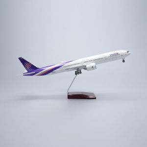 47CM Aircraft Model B777 Thai Airways Collectible Miniatures Airplane Diecast Model Stands For Aviation Enthusiasts As Gifts