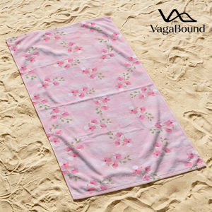 Cloudy Sakura Luxury Beach Towels Crafted from Combed Cotton Plush and Absorbent Beach Towel or Pool Towels