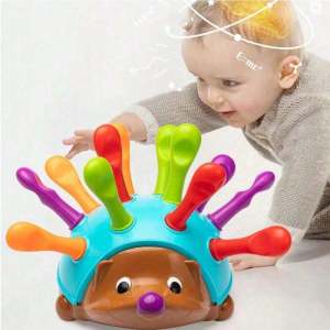 Đồ Chơi Giáo Dục Hedgehog Insert Dành Cho Trẻ Em Đào Tạo Phương Pháp Montessori Tập Trung Vào Kỹ Năng Vận Động Tinh Và Phối Hợp Tay-mắt Độ Tuổi 3-12