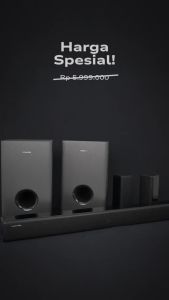 Simbadda CST 907N+ Poseidon Bass Soundbar Dual Subwoofer Speaker Karaoke TV Home Theater