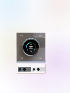 JINSHAN | Smart Control Panel for HVAC Floor Heating and Fresh Air System with Rotary Screen Temperature Controller