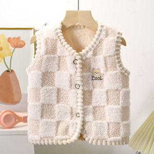 JIFANPAUL | Double Faced Flannel Thickened Vest Warmth